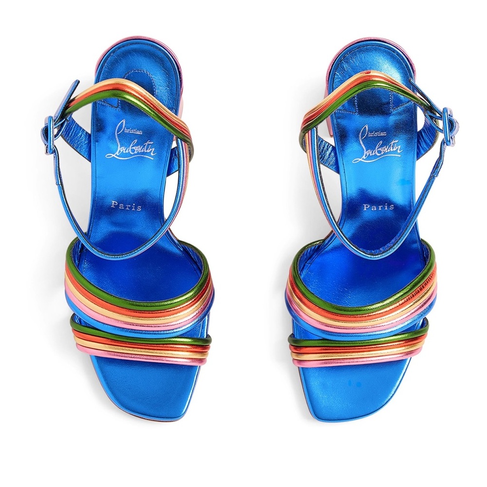 CHRISTIAN LOUBOUTIN Manola Leather Sandals 85. Size 37. - Picture 4 of 13